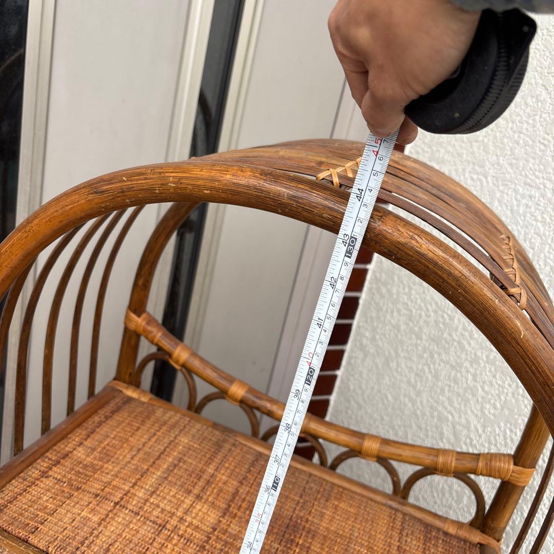 ラタン製アーチ型3段シェルフ