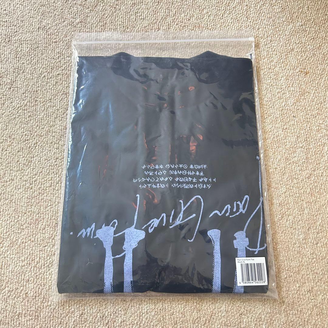 【未使用】 XLサイズ ペインギブフォーム Tシャツ 形 黒 ZUTOMAYO