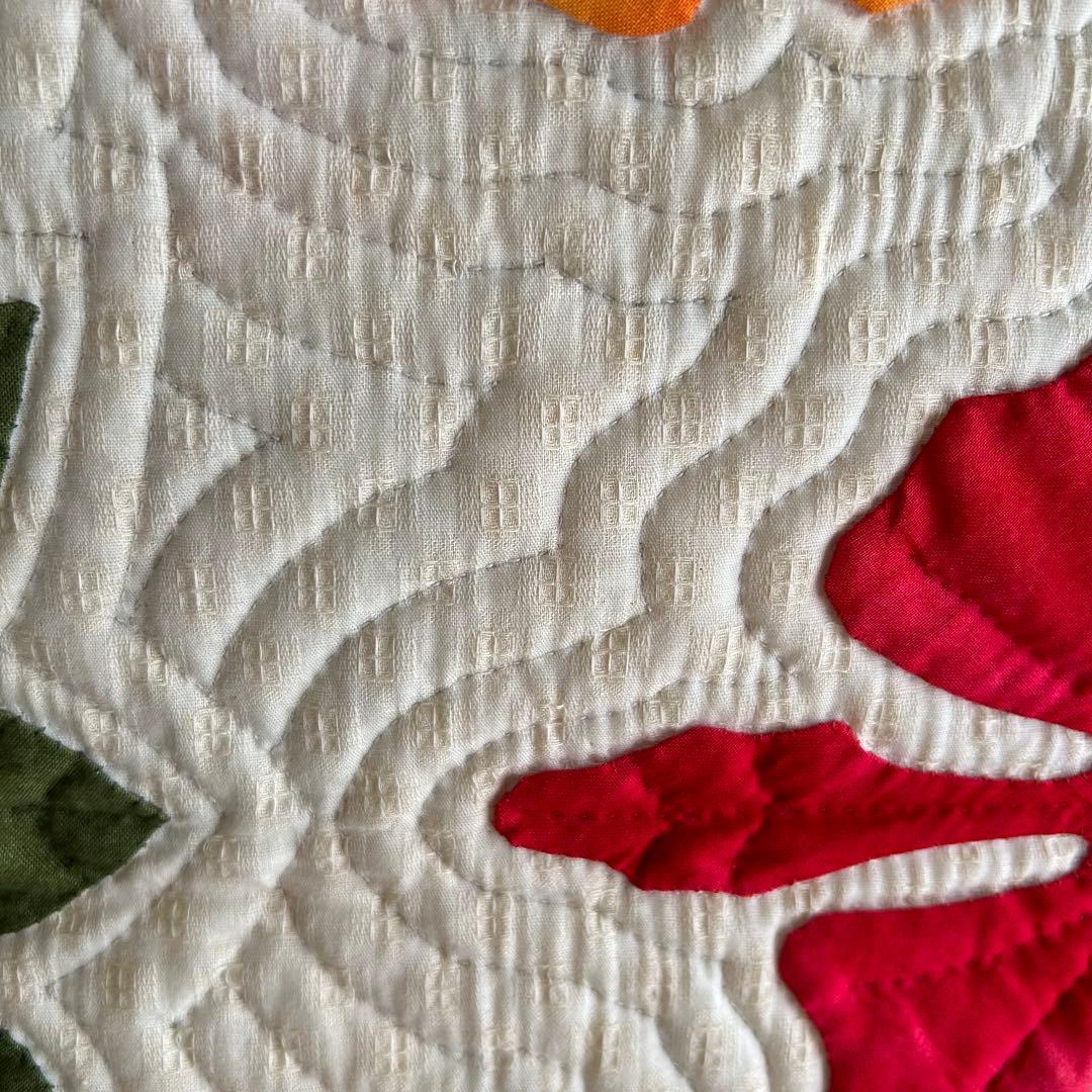 ハワイアンキルト ハイビスカスモチーフ タペストリー