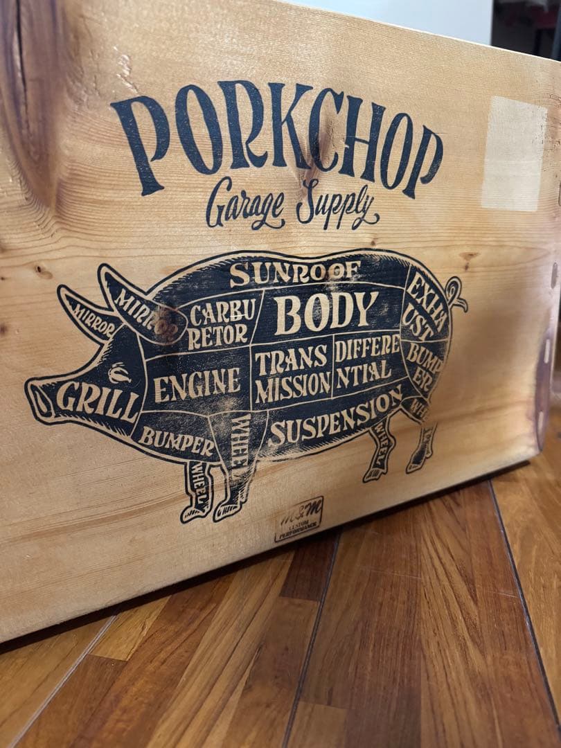 難ありPORKCHOP GARAGESUPPLY M&M PORK BOX XL