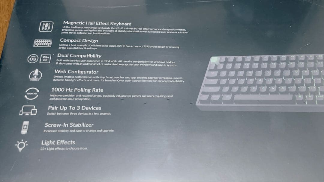 [US配列]Keychron K2 HE ワイヤレスキーボード