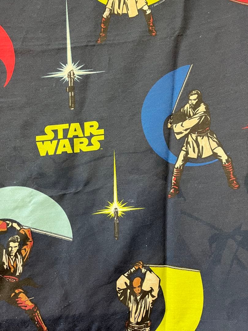 ヴィンテージシーツ　STARWARS　スターウォーズ　生地　大判布
