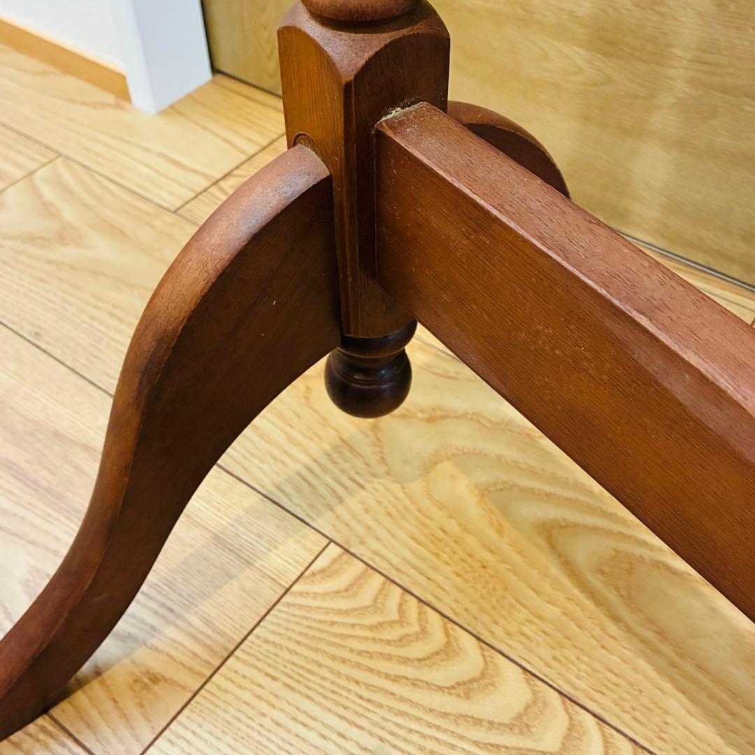 【送料込み】全身 木製　スタンド　ミラー 脚付き 姿見　レトロ　調節　鏡　ウッド