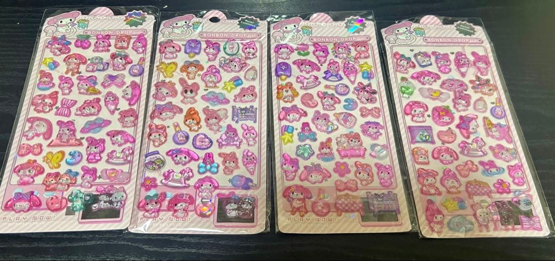 ボンボンドロップシール　シール　サンリオ　ちいかわ　動物　まとめ売り　４８点