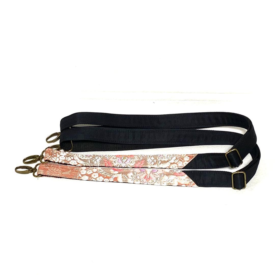 358 帯リメイク　サーモンピンクの宝相華の3wayバッグ　匿名配送