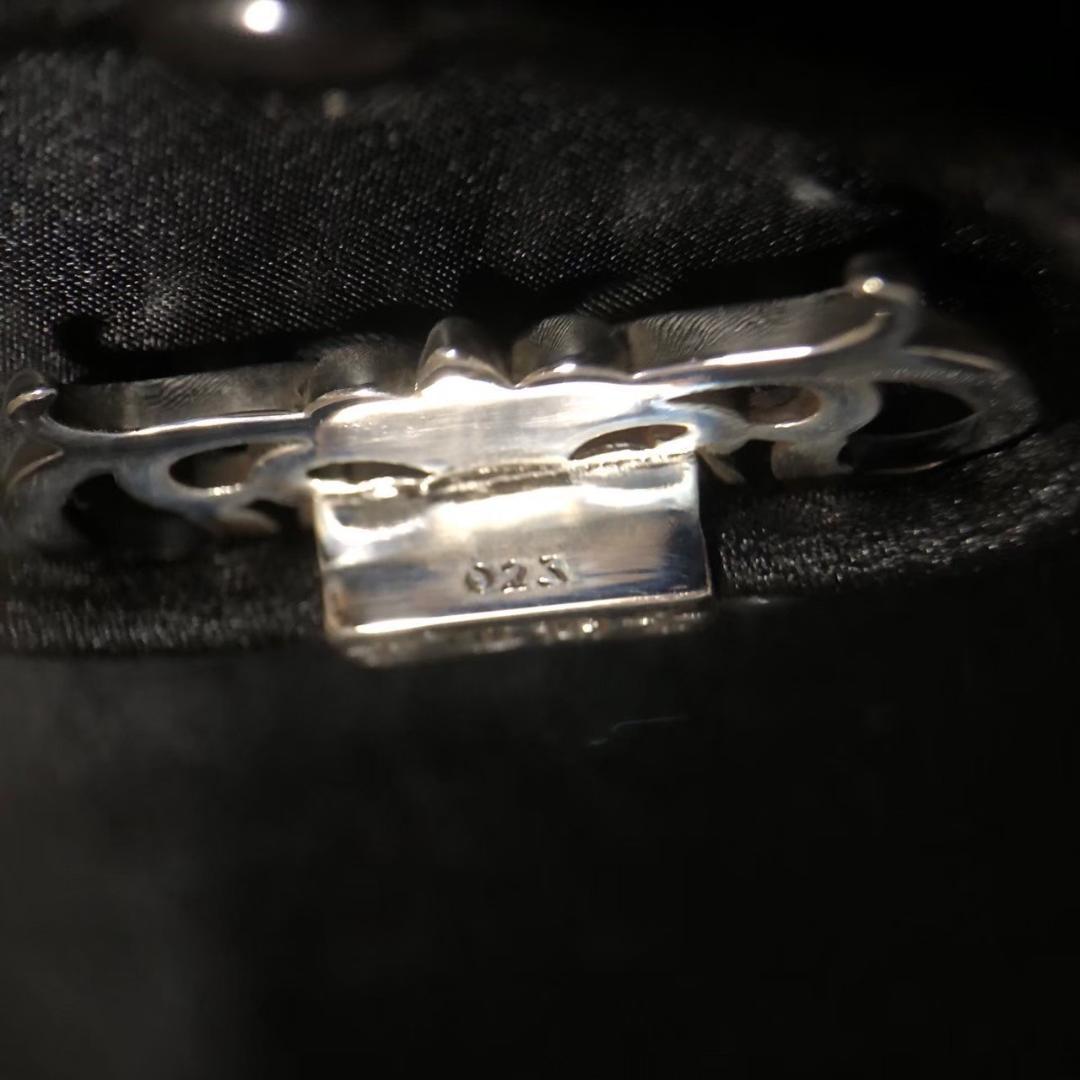 シルバー925 ヘアゴム　フローラル　人気　新品　3-34 9705