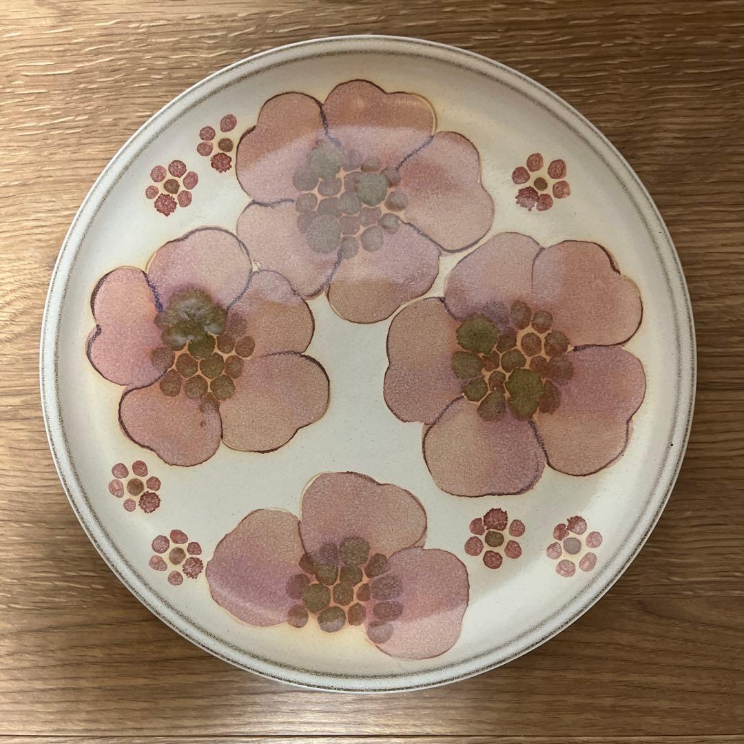 デンビー　皿　プレート　フラワー　花柄　ビンテージ　ヴィンテージ