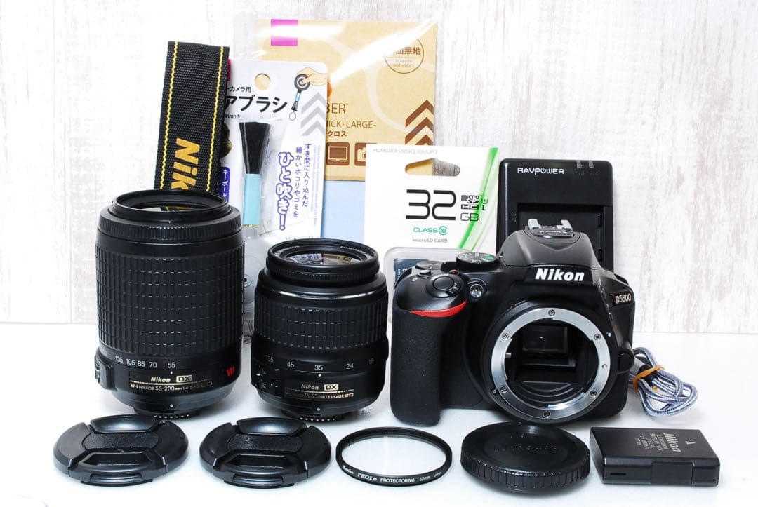 ❤️美品❤️ショット数少❤️Wi-Fi搭載 Nikon D5600 ダブルレンズ