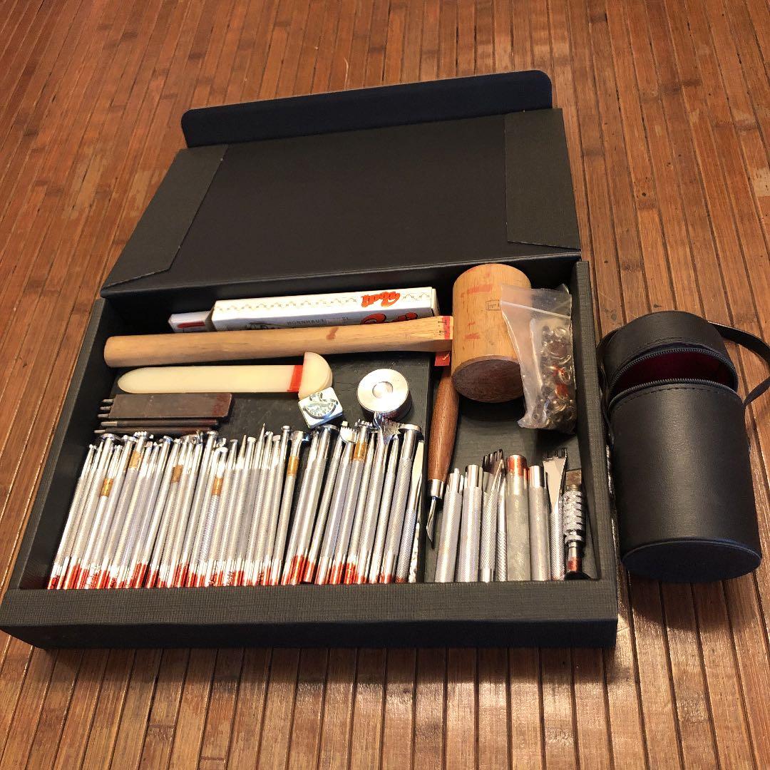 レザークラフト　55点工具セット