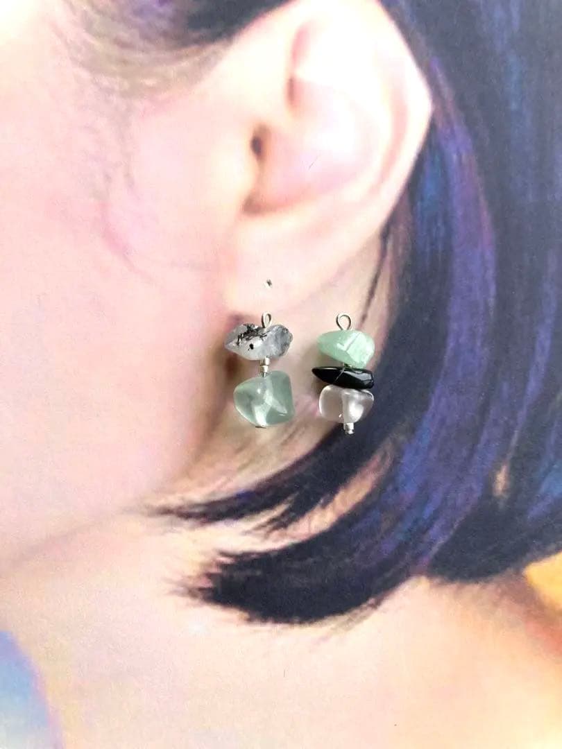 no.315 バイカラーのrainbowムーンストーン　一点物