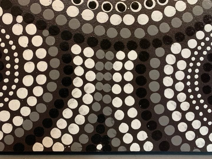 【訳あり】バリ島ドットアート 80×60cm 通常22,000円がなんと！