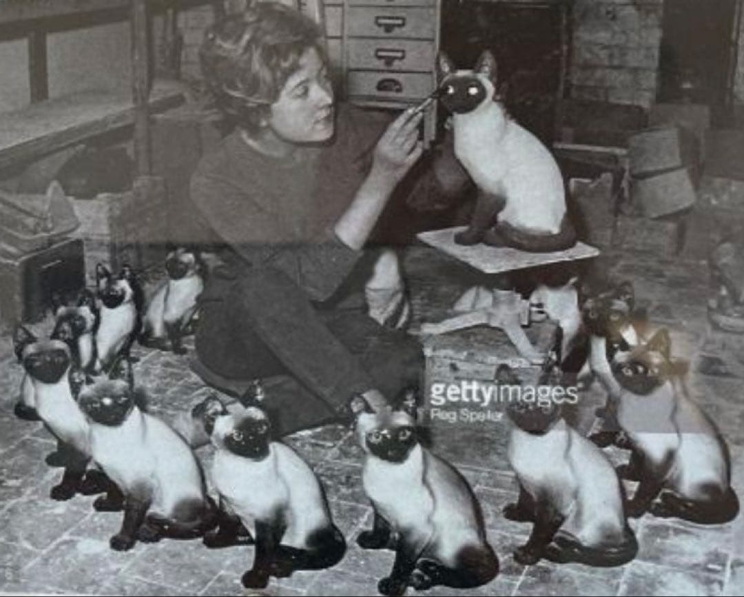 モデルNo.35 ウィンスタンレイキャット　極初期Kensingtonシャム猫