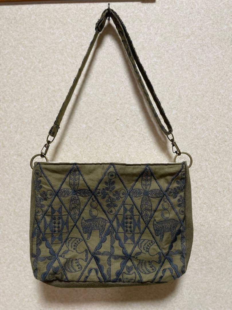 ショルダーバッグ　ミナペルホネン　ハンドメイド　ミニバッグ　インバッグ　バッグ