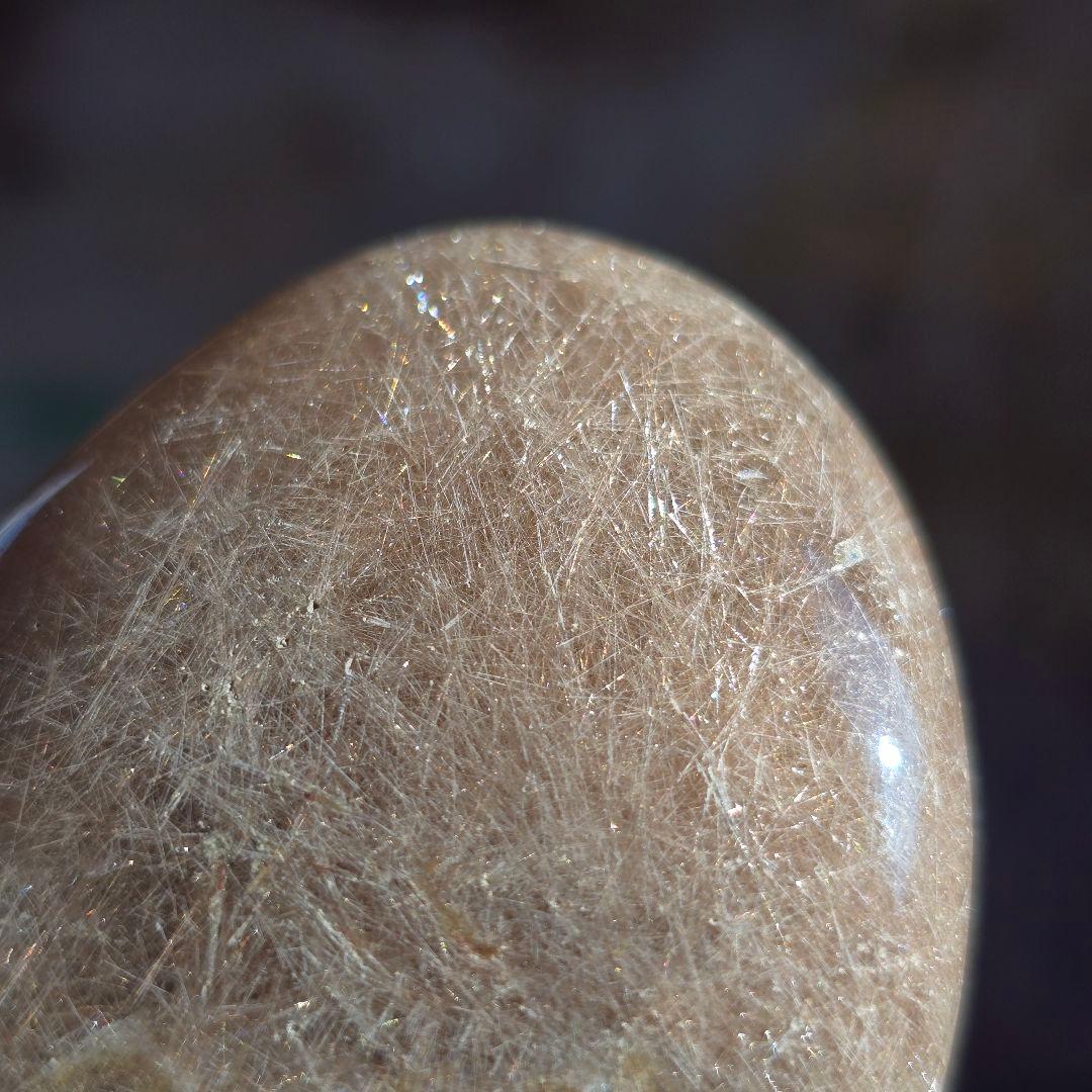 ルチル スモーキークォーツ パームストーン 握り石 天然石