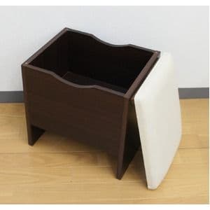 シンプル ドレッサーセット/化粧台・スツールセット 【ダークブラウン】