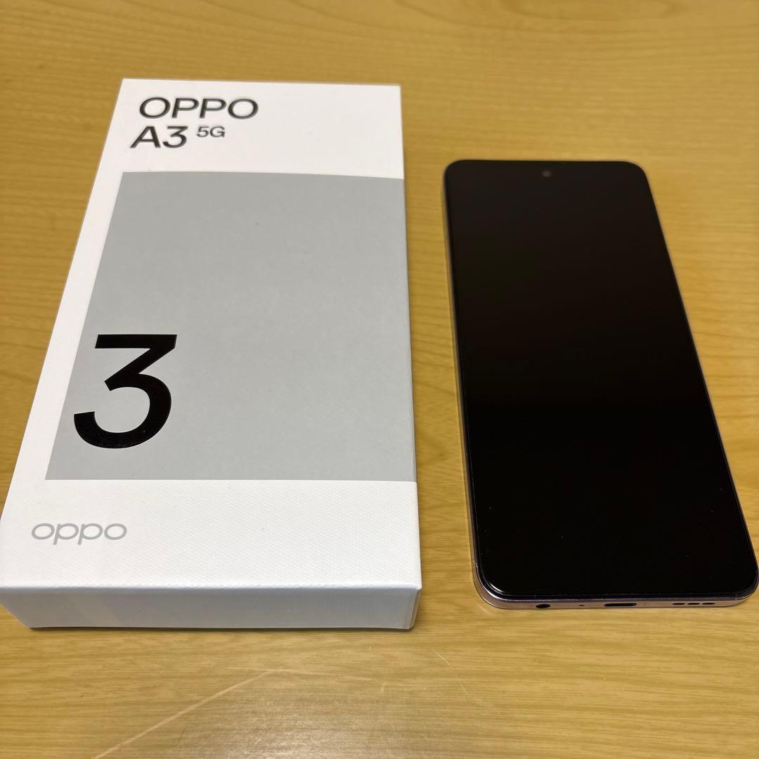 Oppo A3 5G 紫色 本体 箱付き オッポ 128BG パープル