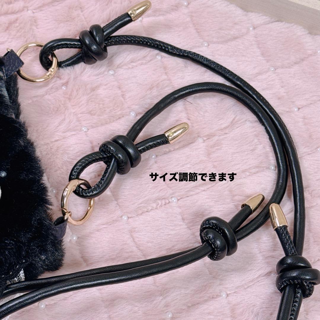 コヤンイサムチョン♡ダルメシアンジョース君キルティングパール付ファーのサコッシュ