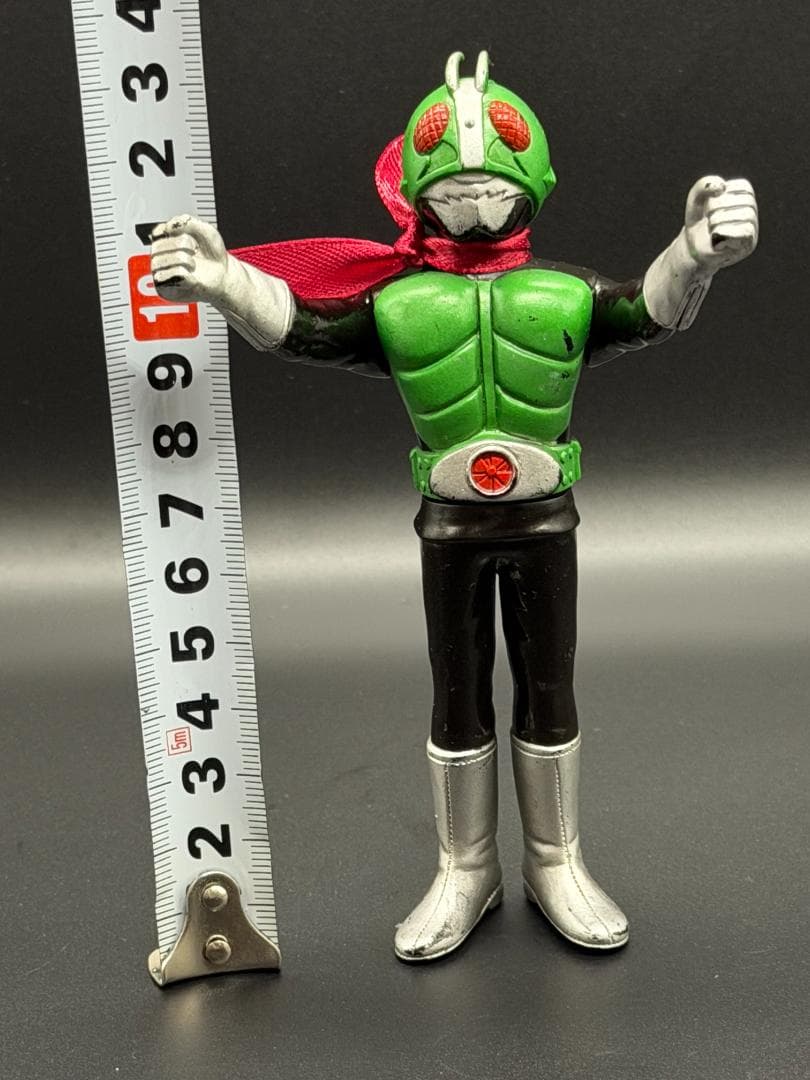 【美品/当時】ポピー 仮面ライダー1号 ソフビ 約13cm 昭和レトロ 石森プロ