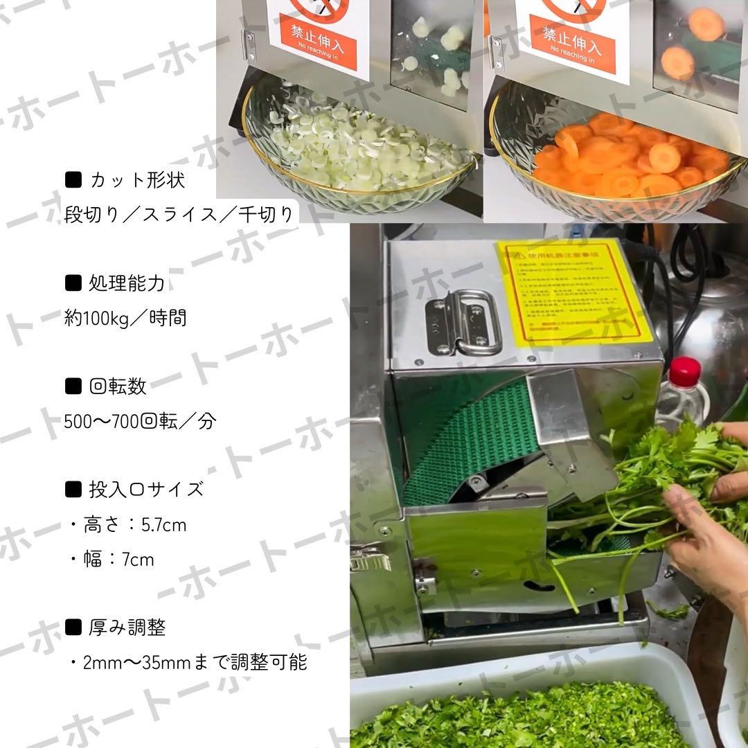 【 送料無料 】野菜 カッター フードスライサー 業務用　電動　高速回転