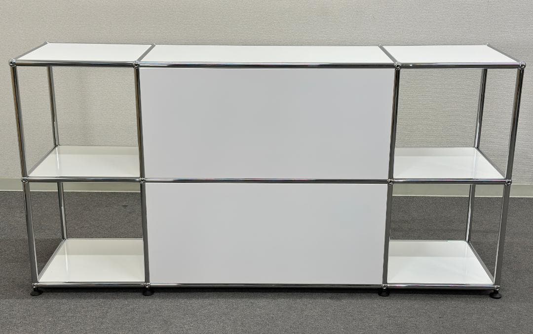 正規品ほぼ未使用品■USMハラー■キャビネットシェルフ　3列2段　ホワイト　鍵無