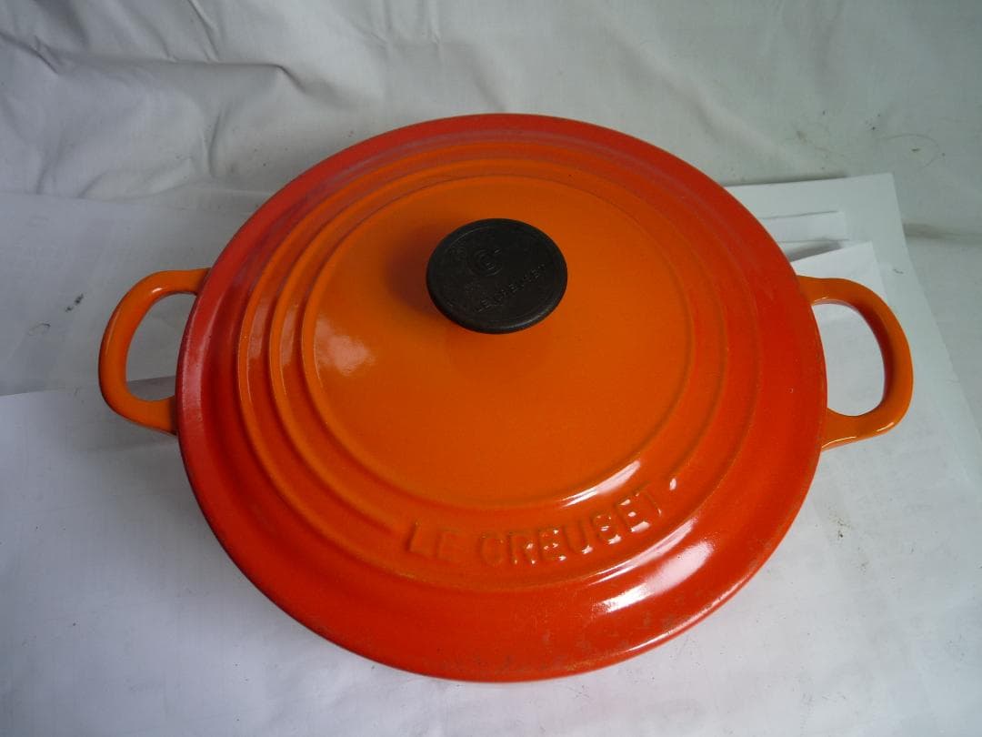LE CREUSET ココットロンド 22cm ホーロー両手鍋 オレンジ