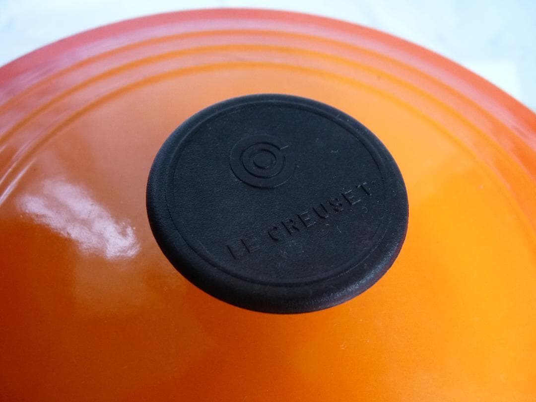 LE CREUSET ココットロンド 22cm ホーロー両手鍋 オレンジ
