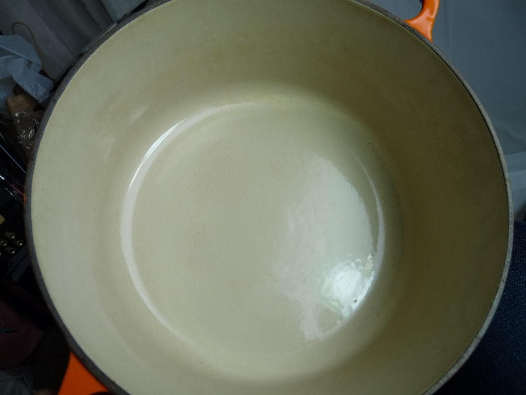LE CREUSET ココットロンド 22cm ホーロー両手鍋 オレンジ