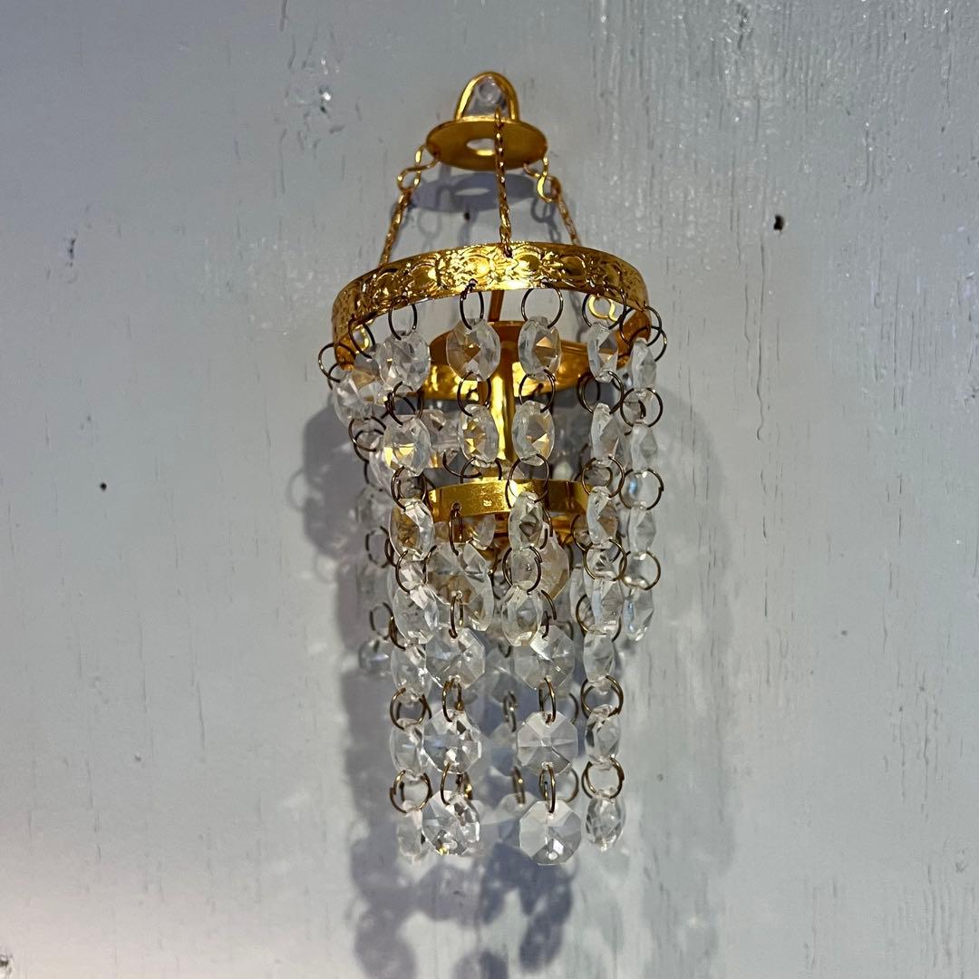 ミニシャンデリア　2個セット　小物　箱付き　インテリア