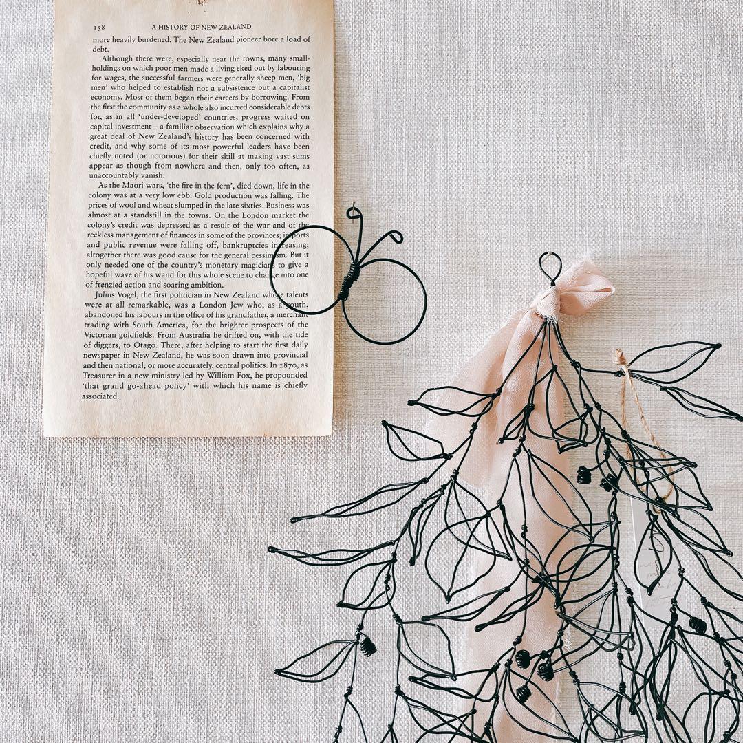 ✧︎*一番人気✧︎* 立体 木の実と葉っぱのボタニカルワイヤースワッグ #43