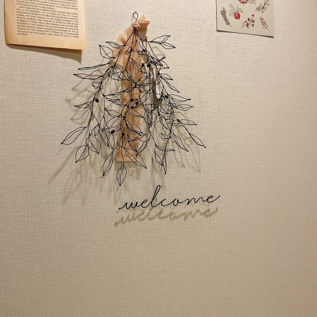 ✧︎*一番人気✧︎* 立体 木の実と葉っぱのボタニカルワイヤースワッグ #43