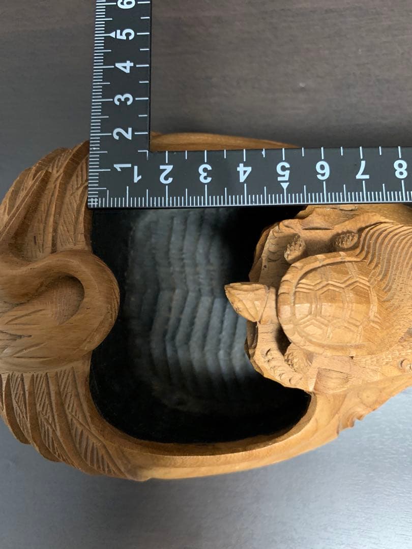 《高級！！美品》《送料無料》☆ 墨静 上鶴亀 手彫り墨壷　縁起物♪ ☆