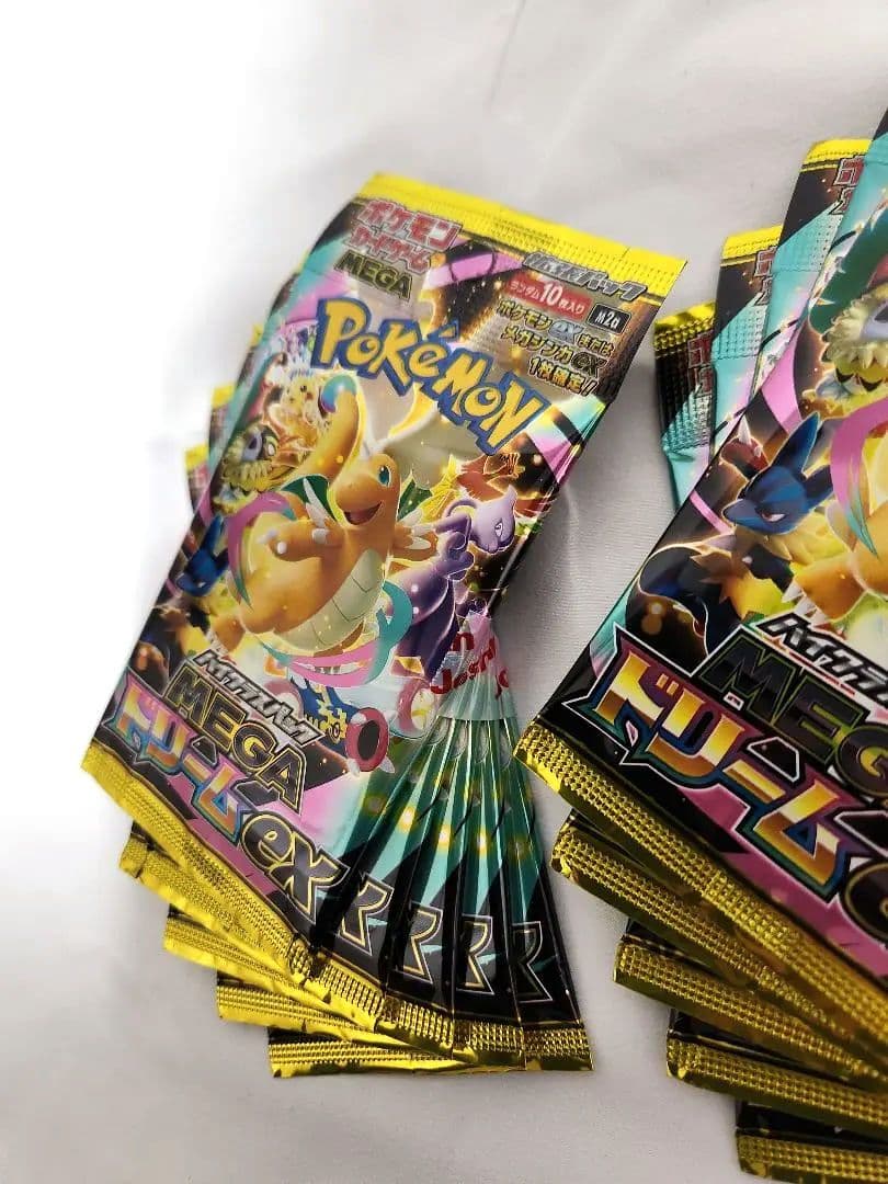 ポケモンカード ニンジャスピナーBOXとメガドリーム10パック