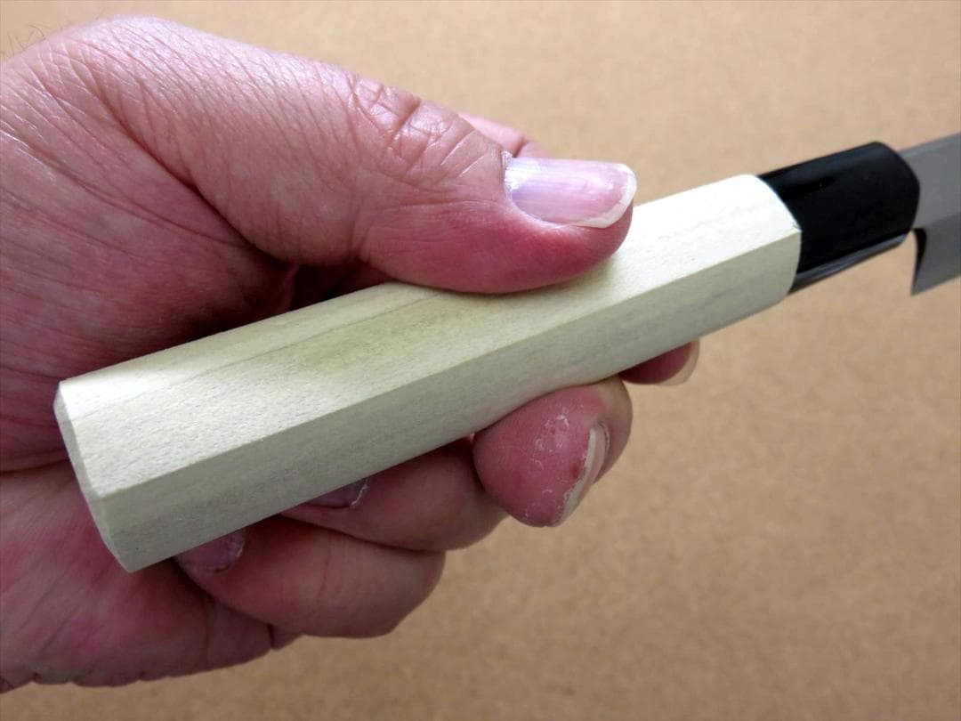 関の刃物 柳刃包丁 170mm SK5 軟鉄 片刃 右利き用 刺身包丁 朴の木