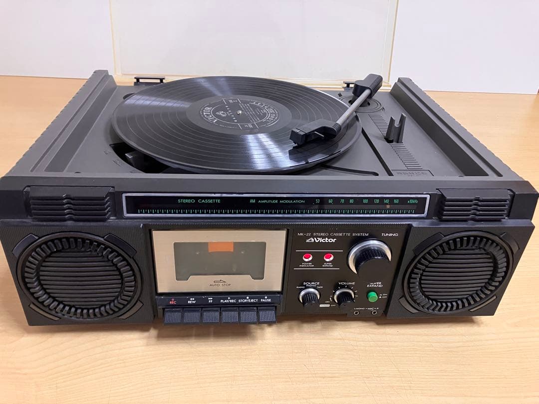 昭和レトロ　Victor AMカセットステレオシステム MK-22