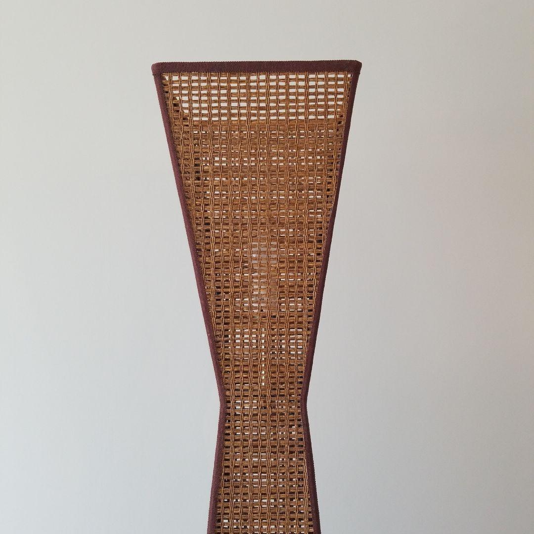 フロアスタンドライト　 長澤ライティング　ウィッカータワー　2灯式