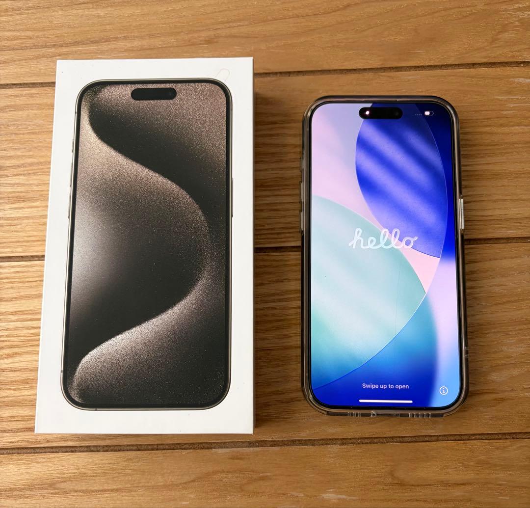 【不具合有】Apple iPhone15 Pro 128GBナチュラルチタニウム