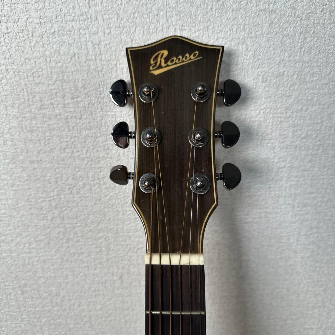 【美品】ROSSO ロッソ エレアコ ギター 虎木目 虎杢 メープル ケース付