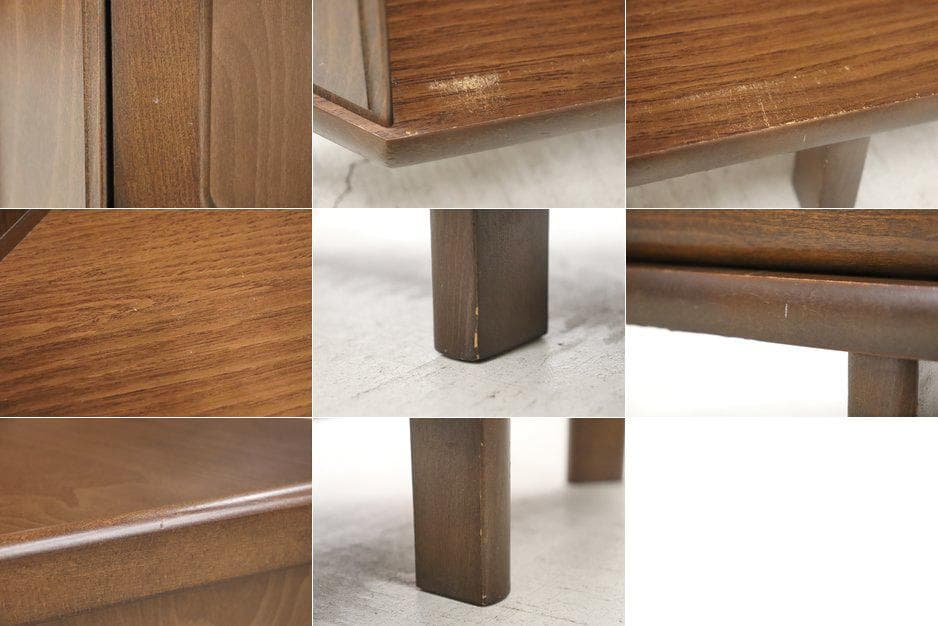 レトロ カリモク コーナー キャビネット 飾り棚 ラック 花台 ディスプレイ