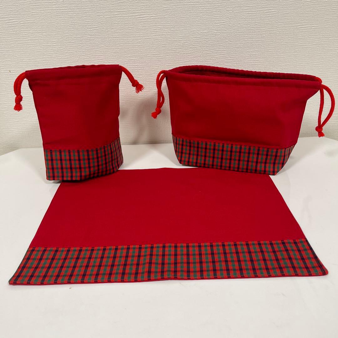 ファミリア風チェック　入学入園グッズ