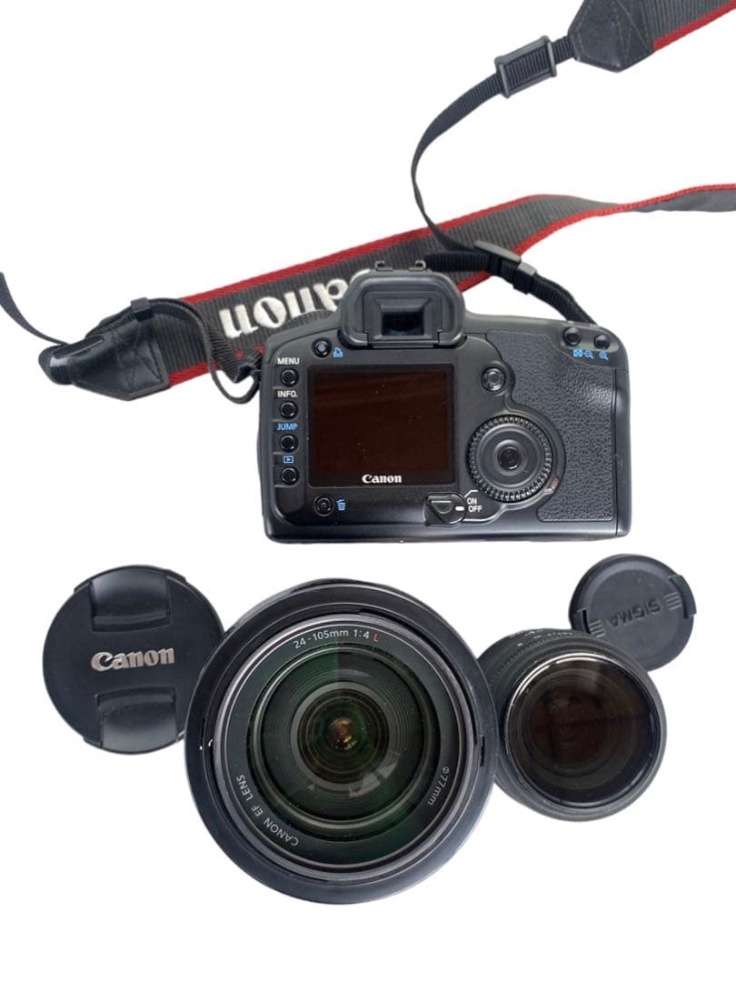 EOS 5D フルサイズ一眼 レンズ2本 24-105mm バッテリーグリップ
