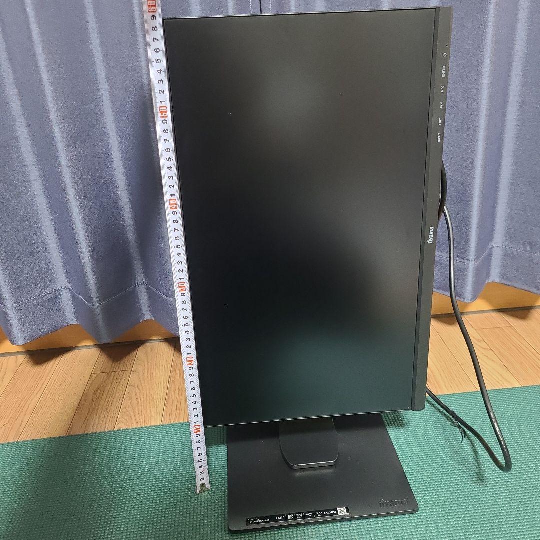 美品モニター ディスプレイ21.5インチ フルHD IPS方式 高さ角度 縦回転