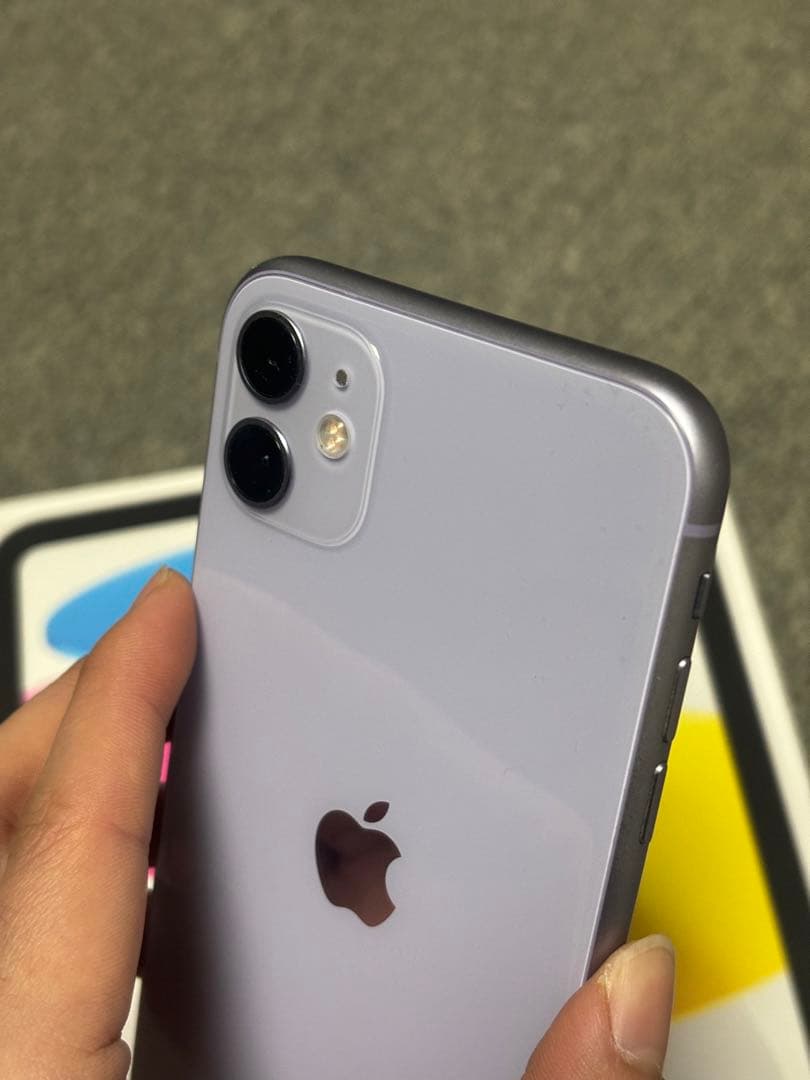 セールタイムIphone 11 64 gb パープル　バッテリー100％交換済