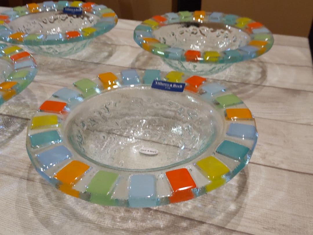 【Villeroy & Boch】 リム付きガラスボウル 4個セット