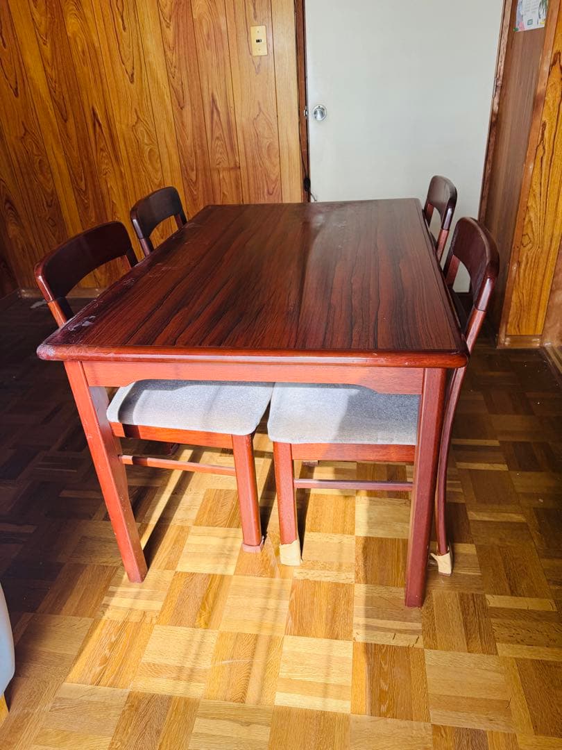 福岡発 マルニ木工 maruni ダイニングテーブル チェア4脚セット食卓椅子