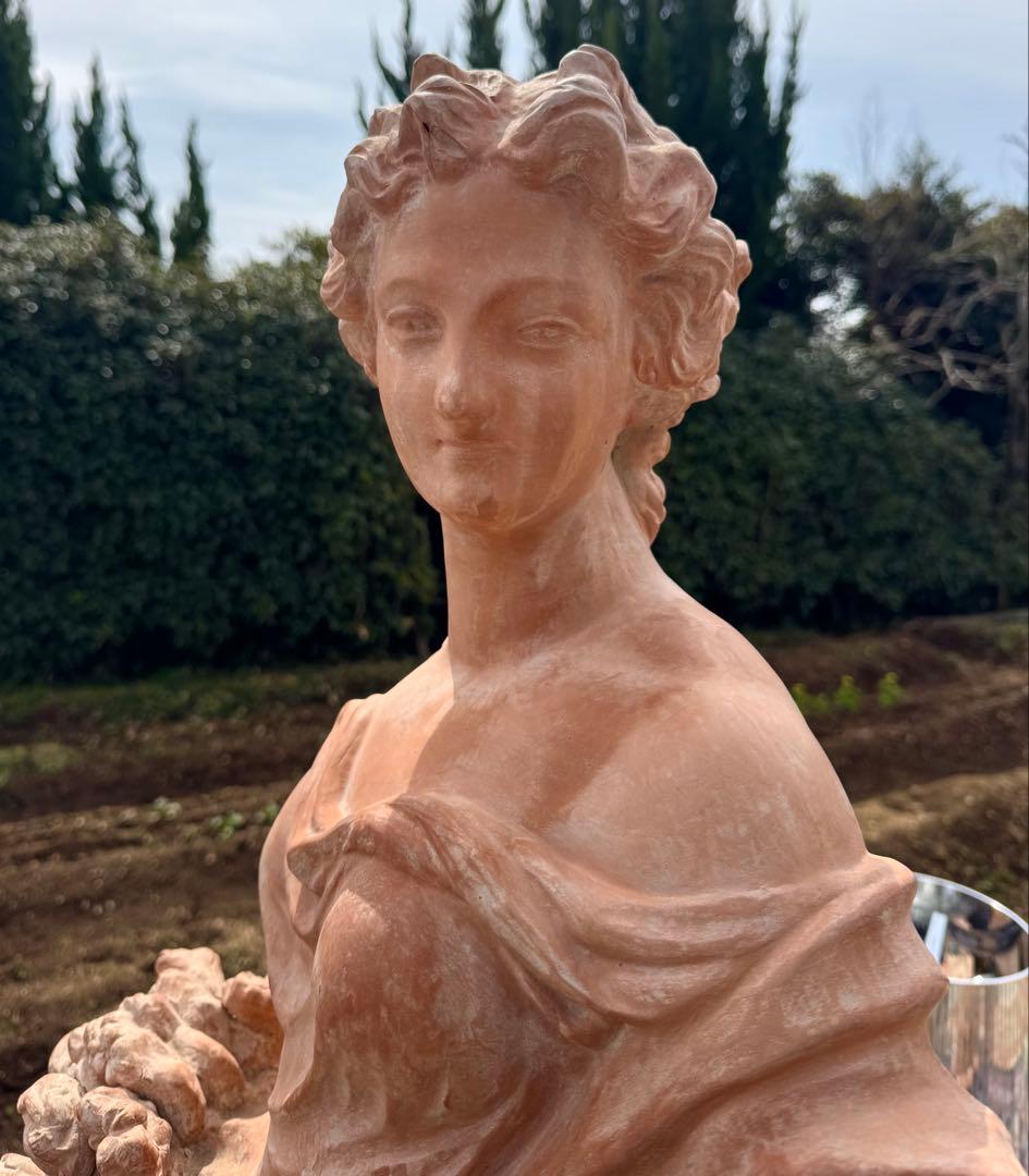 思わず見惚れる表情 イタリア製テラコッタMARIONI PAOLO 高158cm