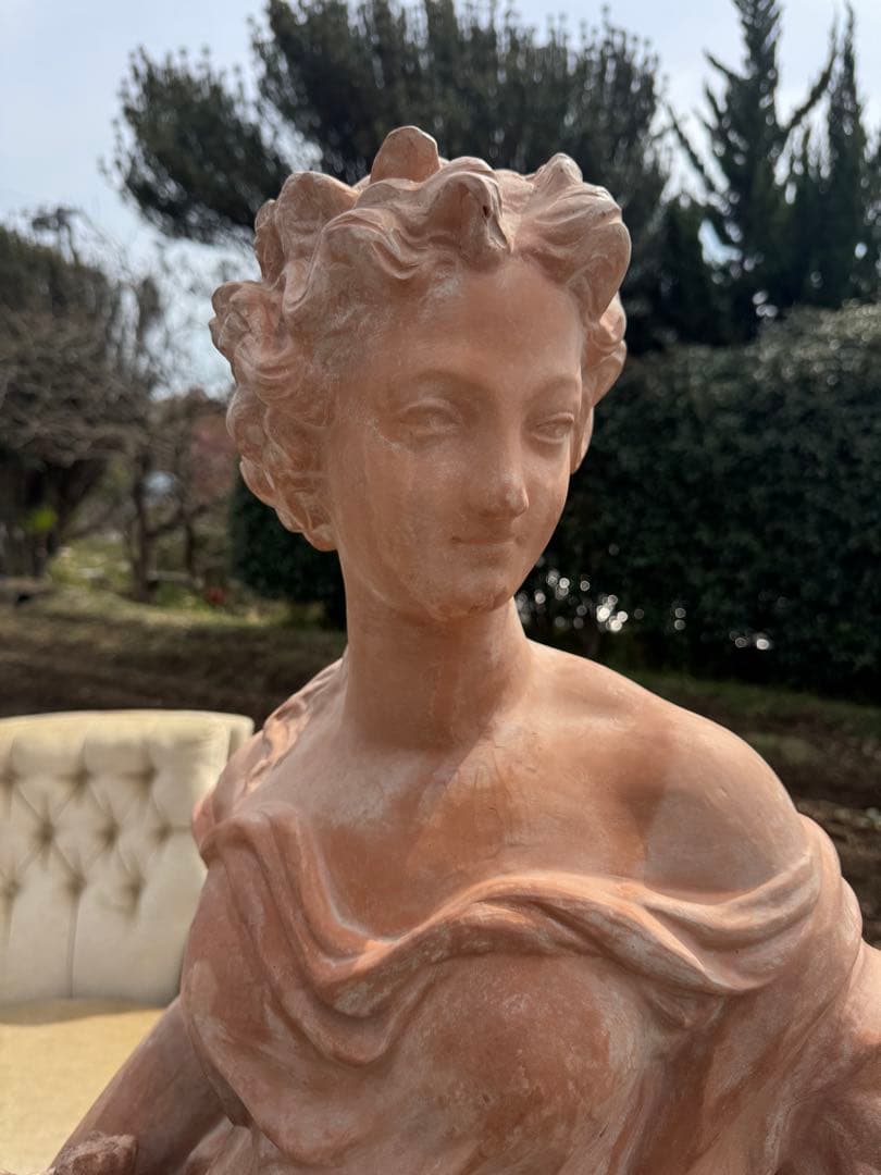 思わず見惚れる表情 イタリア製テラコッタMARIONI PAOLO 高158cm