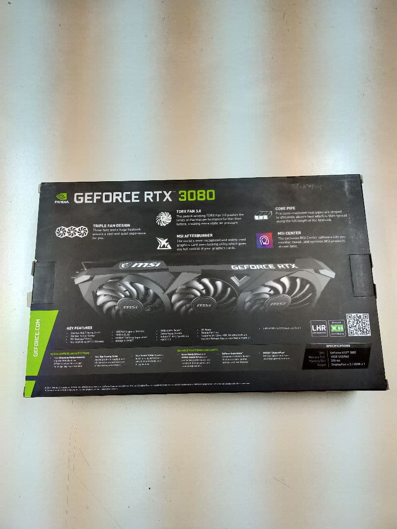 新品　MSI GeForce RTX 3080 Ventus 3X Plus