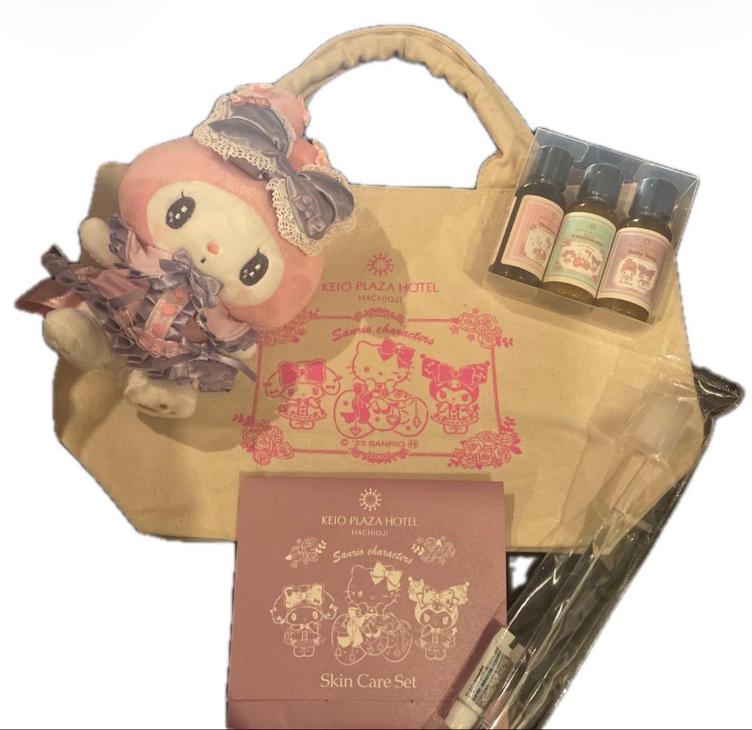 京王プラザホテル限定　マイメロディ　ぬいぐるみ　サンリオ　クロミ　トートバッグ