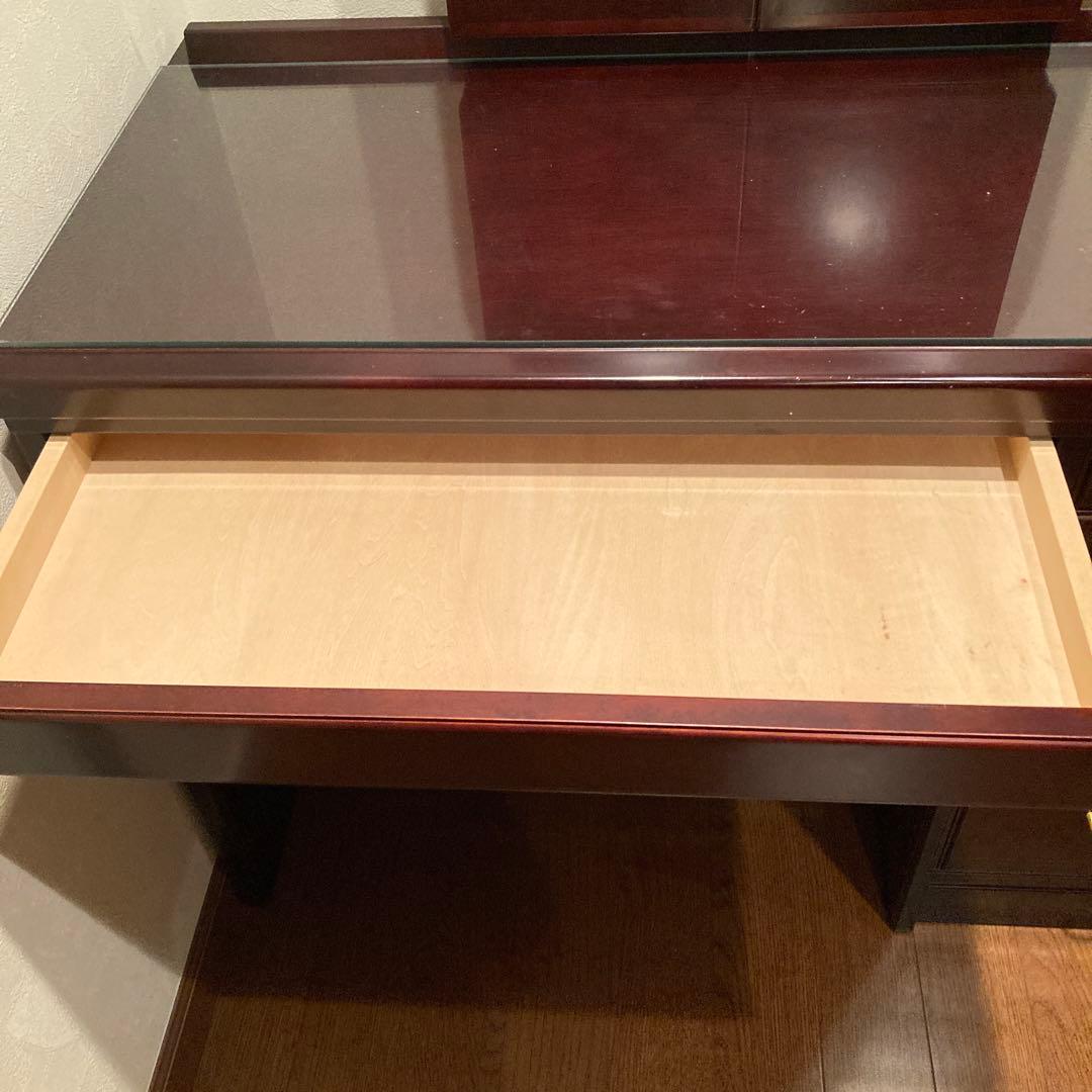 【希少品】三面鏡ドレッサー・高級漆家具（モリシゲ）&椅子
