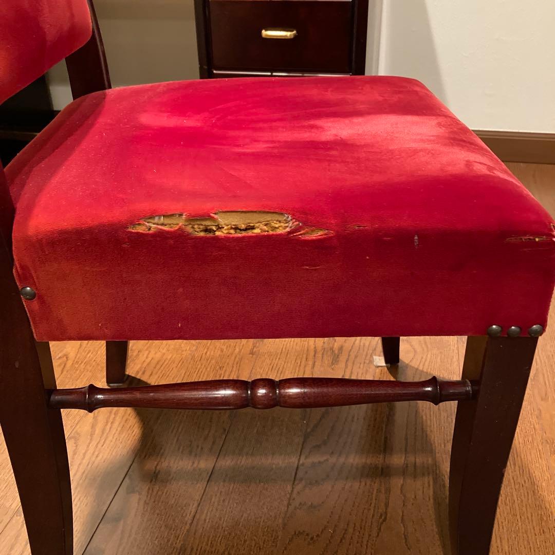 【希少品】三面鏡ドレッサー・高級漆家具（モリシゲ）&椅子